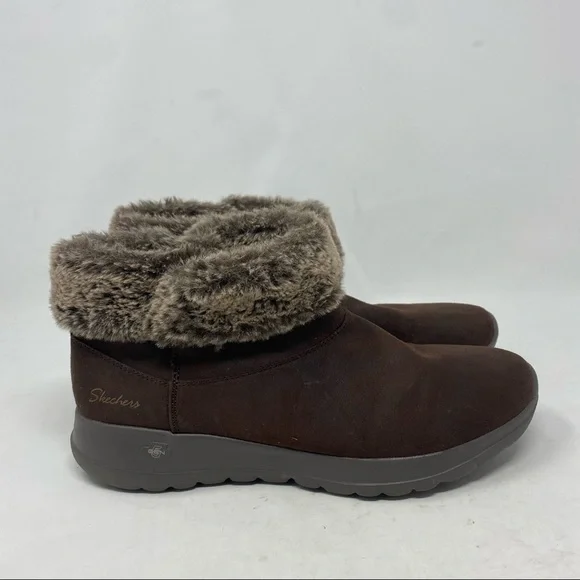 Skechers Women’s On The Go Joy Savvy Brown Boot Size 10 - Picture 2 of 8
